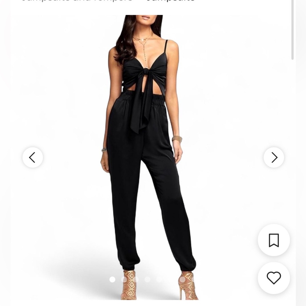 NWT Ramy Brook Brit Front Tie Cutout Jumpsuit XS - Picture 3 of 14